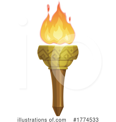 Royalty-Free (RF) Torch Clipart Illustration by Vector Tradition SM - Stock Sample #1774533