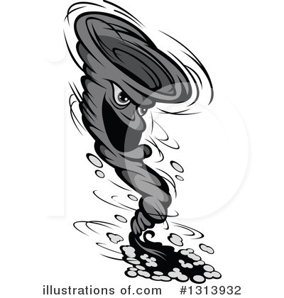 Royalty-Free (RF) Tornado Clipart Illustration by Vector Tradition SM - Stock Sample #1313932
