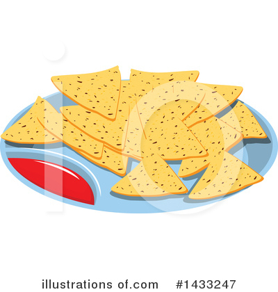 Royalty-Free (RF) Tortilla Chips Clipart Illustration by Vector Tradition SM - Stock Sample #1433247