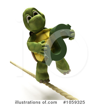 Royalty-Free (RF) Tortoise Clipart Illustration by KJ Pargeter - Stock Sample #1059325