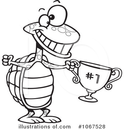Royalty-Free (RF) Tortoise Clipart Illustration by toonaday - Stock Sample #1067528