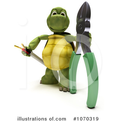 Royalty-Free (RF) Tortoise Clipart Illustration by KJ Pargeter - Stock Sample #1070319