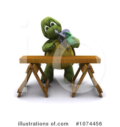 Royalty-Free (RF) Tortoise Clipart Illustration by KJ Pargeter - Stock Sample #1074456