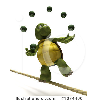 Royalty-Free (RF) Tortoise Clipart Illustration by KJ Pargeter - Stock Sample #1074460
