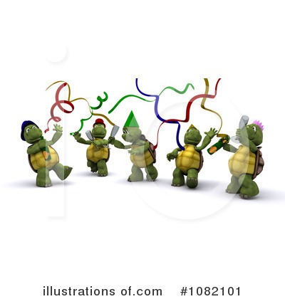 Royalty-Free (RF) Tortoise Clipart Illustration by KJ Pargeter - Stock Sample #1082101