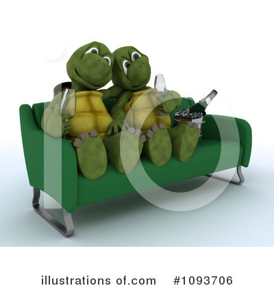 Royalty-Free (RF) Tortoise Clipart Illustration by KJ Pargeter - Stock Sample #1093706
