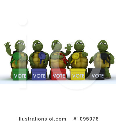 Royalty-Free (RF) Tortoise Clipart Illustration by KJ Pargeter - Stock Sample #1095978