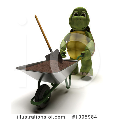 Royalty-Free (RF) Tortoise Clipart Illustration by KJ Pargeter - Stock Sample #1095984