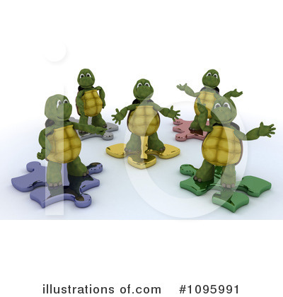 Royalty-Free (RF) Tortoise Clipart Illustration by KJ Pargeter - Stock Sample #1095991