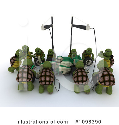Royalty-Free (RF) Tortoise Clipart Illustration by KJ Pargeter - Stock Sample #1098390