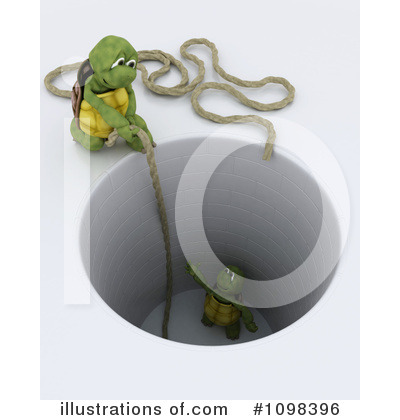 Royalty-Free (RF) Tortoise Clipart Illustration by KJ Pargeter - Stock Sample #1098396