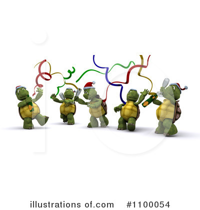 Royalty-Free (RF) Tortoise Clipart Illustration by KJ Pargeter - Stock Sample #1100054