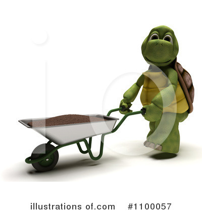 Royalty-Free (RF) Tortoise Clipart Illustration by KJ Pargeter - Stock Sample #1100057