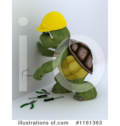 Royalty-Free (RF) Tortoise Clipart Illustration by KJ Pargeter - Stock Sample #1161363