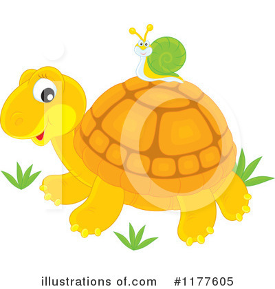 Royalty-Free (RF) Tortoise Clipart Illustration by Alex Bannykh - Stock Sample #1177605