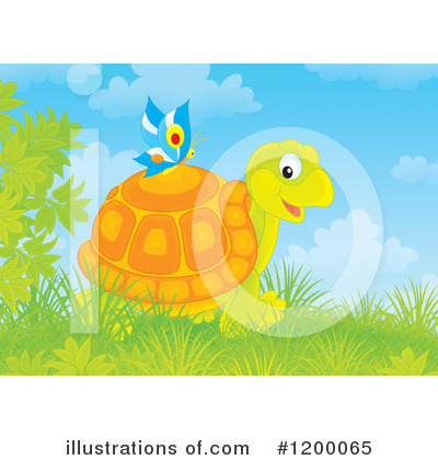 Royalty-Free (RF) Tortoise Clipart Illustration by Alex Bannykh - Stock Sample #1200065