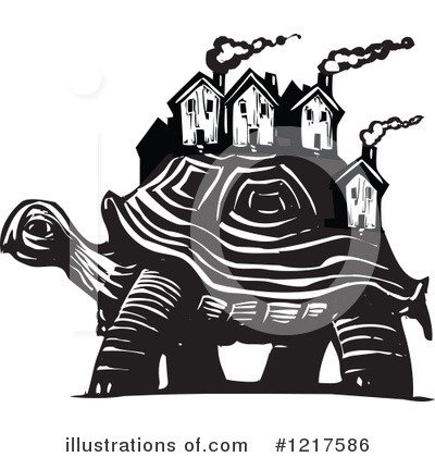 Royalty-Free (RF) Tortoise Clipart Illustration by xunantunich - Stock Sample #1217586