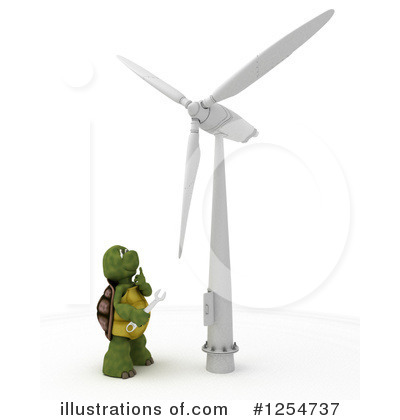 Wind Turbines Clipart #1254737 by KJ Pargeter