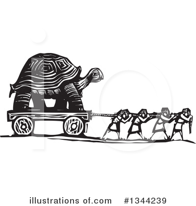 Royalty-Free (RF) Tortoise Clipart Illustration by xunantunich - Stock Sample #1344239