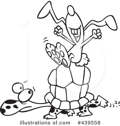 Royalty-Free (RF) Tortoise Clipart Illustration by toonaday - Stock Sample #439558