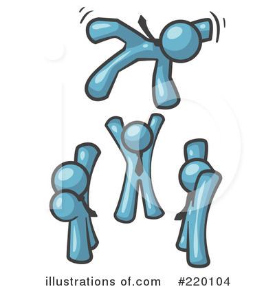 Royalty-Free (RF) Tossing Clipart Illustration by Leo Blanchette - Stock Sample #220104