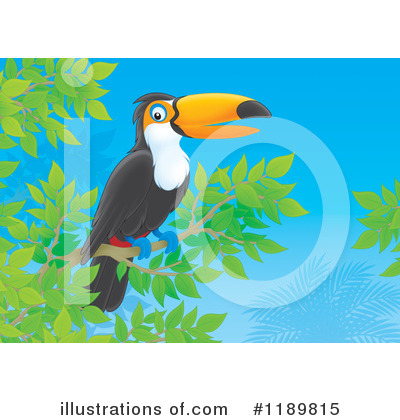 Royalty-Free (RF) Toucan Clipart Illustration by Alex Bannykh - Stock Sample #1189815