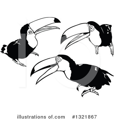 Royalty-Free (RF) Toucan Clipart Illustration by dero - Stock Sample #1321867