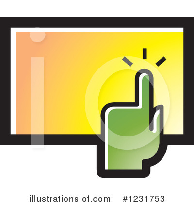 Royalty-Free (RF) Touch Screen Clipart Illustration by Lal Perera - Stock Sample #1231753