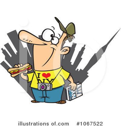 Royalty-Free (RF) Tourist Clipart Illustration by toonaday - Stock Sample #1067522