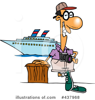Royalty-Free (RF) Tourist Clipart Illustration by toonaday - Stock Sample #437968