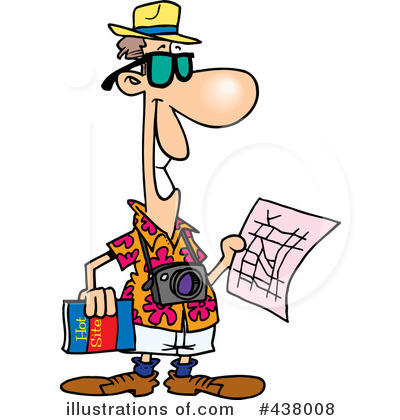 Royalty-Free (RF) Tourist Clipart Illustration by toonaday - Stock Sample #438008