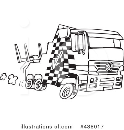 Tow Truck Clipart #438017 by toonaday