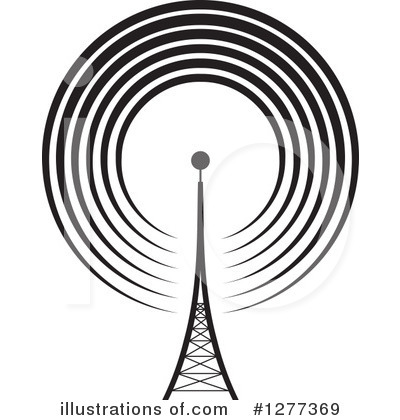 Communications Tower Clipart #1277369 by Lal Perera