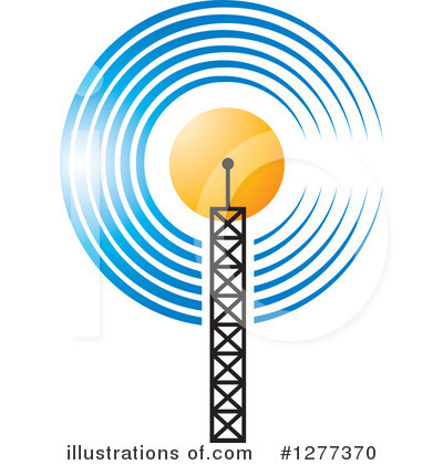 Communications Tower Clipart #1277370 by Lal Perera
