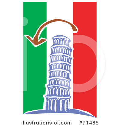 Royalty-Free (RF) Tower Of Pisa Clipart Illustration by xunantunich - Stock Sample #71485