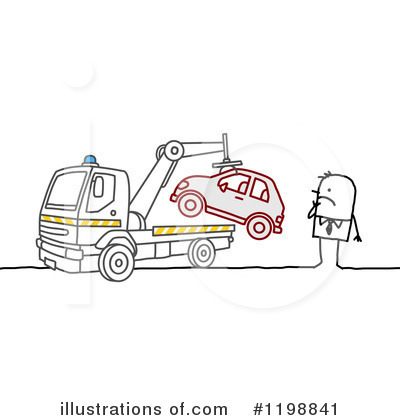 Royalty-Free (RF) Towing Clipart Illustration by NL shop - Stock Sample #1198841