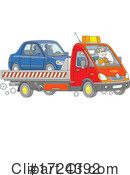 Towing Clipart #1724392 by Alex Bannykh