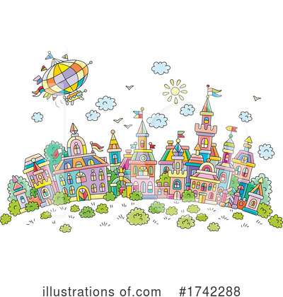 Royalty-Free (RF) Town Clipart Illustration by Alex Bannykh - Stock Sample #1742288