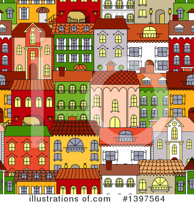 Townhouse Clipart #1397564 by Vector Tradition SM