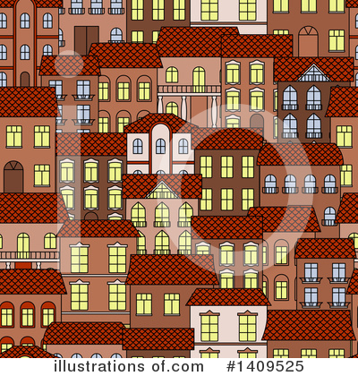 Royalty-Free (RF) Townhome Clipart Illustration by Vector Tradition SM - Stock Sample #1409525