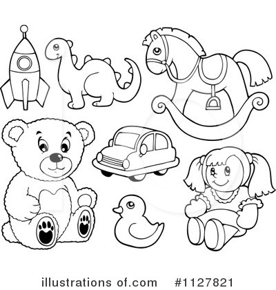 Royalty-Free (RF) Toy Clipart Illustration by visekart - Stock Sample #1127821