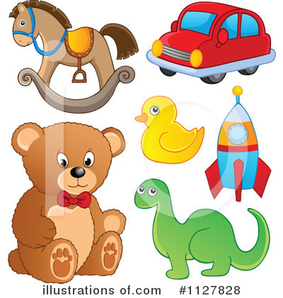 Royalty-Free (RF) Toy Clipart Illustration by visekart - Stock Sample #1127828