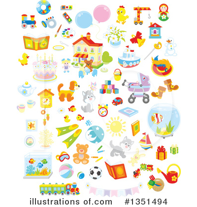 Royalty-Free (RF) Toy Clipart Illustration by Alex Bannykh - Stock Sample #1351494