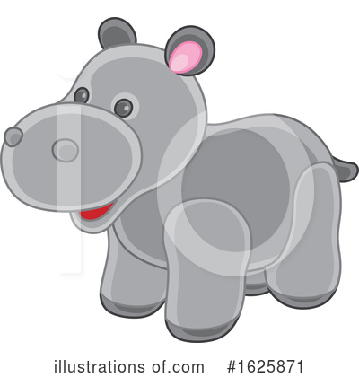 Hippo Clipart #1625871 by Alex Bannykh