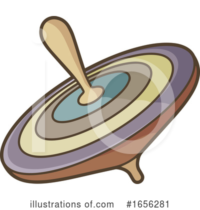 Spinning Top Clipart #1656281 by Any Vector