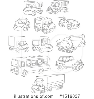 Tractor Clipart #1516037 by Alex Bannykh