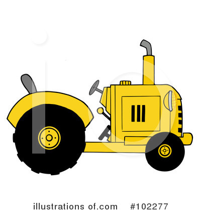 Royalty-Free (RF) Tractor Clipart Illustration by Hit Toon - Stock Sample #102277