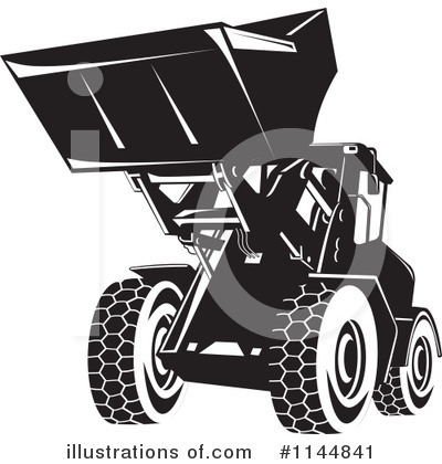 Royalty-Free (RF) Tractor Clipart Illustration by patrimonio - Stock Sample #1144841