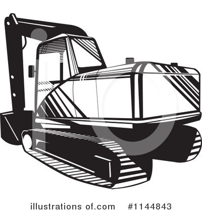 Royalty-Free (RF) Tractor Clipart Illustration by patrimonio - Stock Sample #1144843