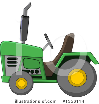 Royalty-Free (RF) Tractor Clipart Illustration by yayayoyo - Stock Sample #1356114
